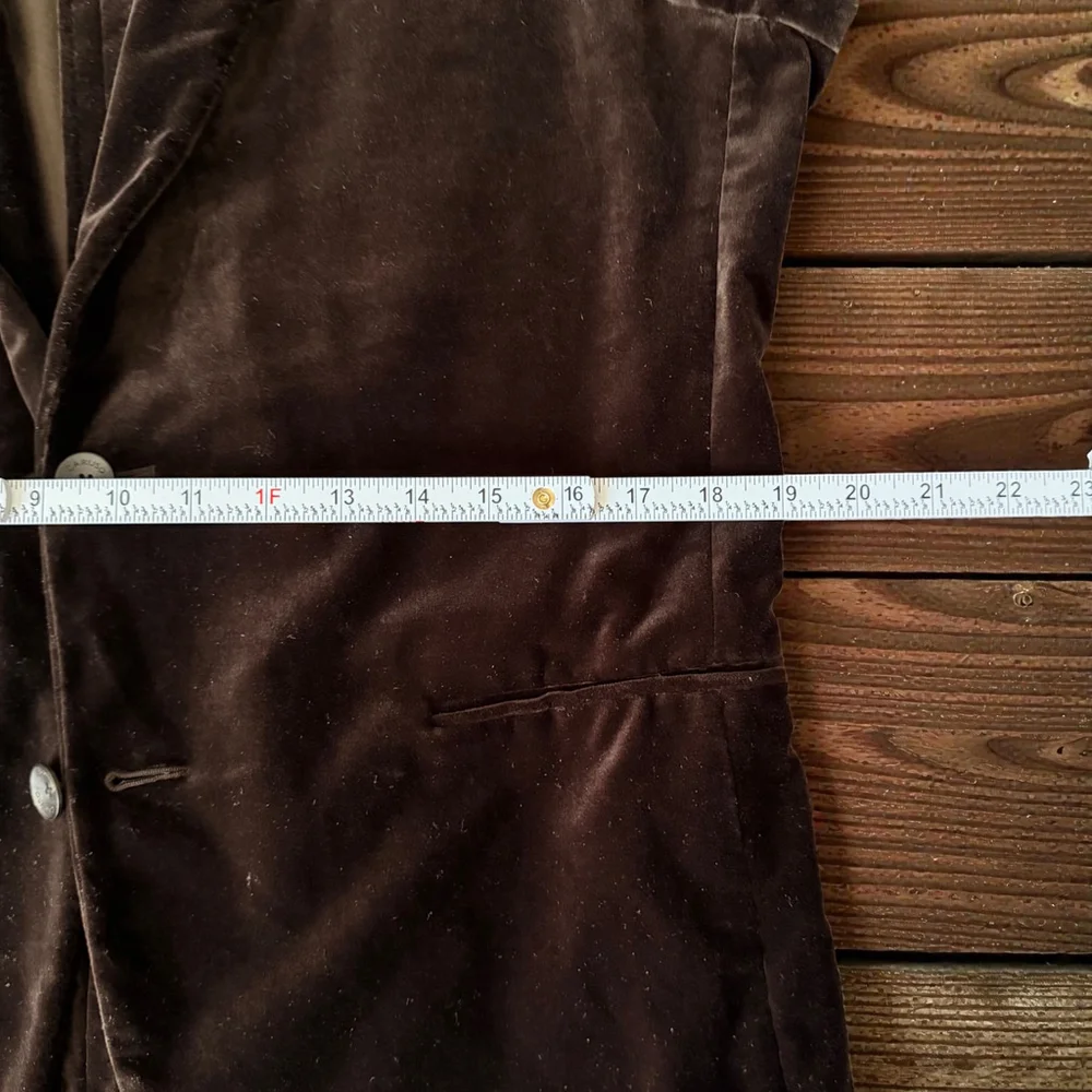 RARE - Caruso for Zero Camoshita Brown Velvet Suit - Handmade Italy - IT48/US38